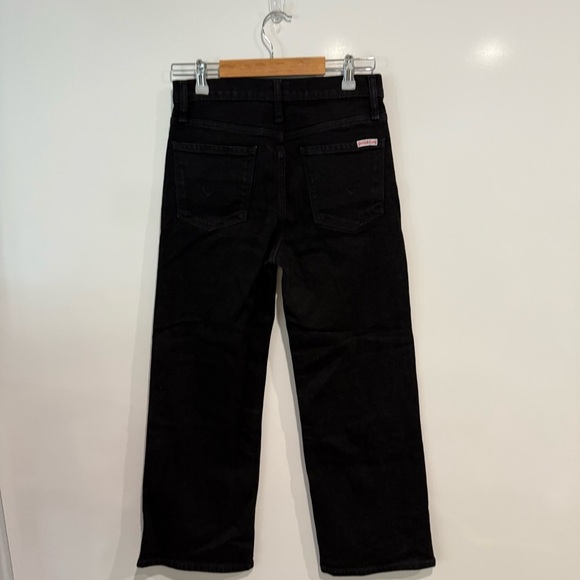 HUDSON Jeans Rosalie Black Rinse High-Rise Wide Leg Ankle Jean - Picture 5 of 10